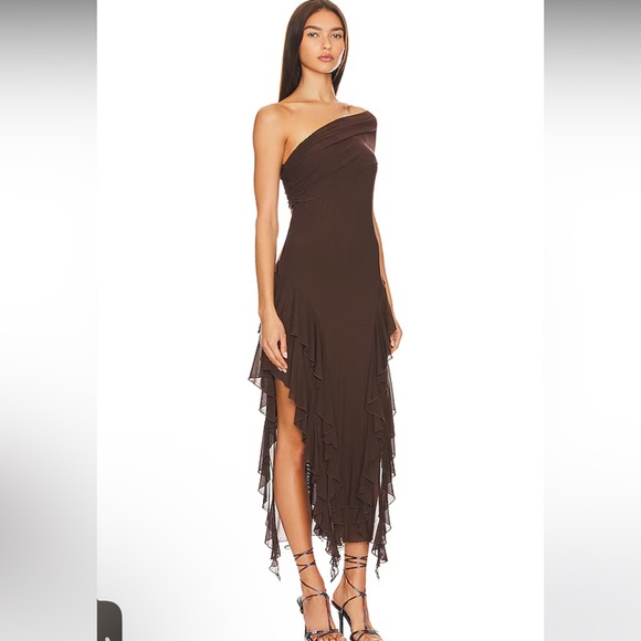 New Kim Shui Ruffle Mesh Dress. - Picture 3 of 6